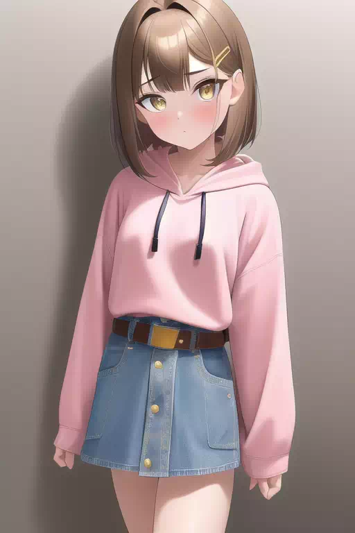 【AI】hoodie girl
