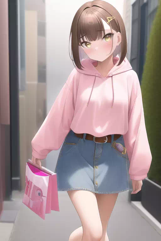 【AI】hoodie girl