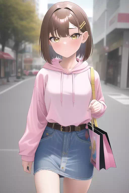 【AI】hoodie girl