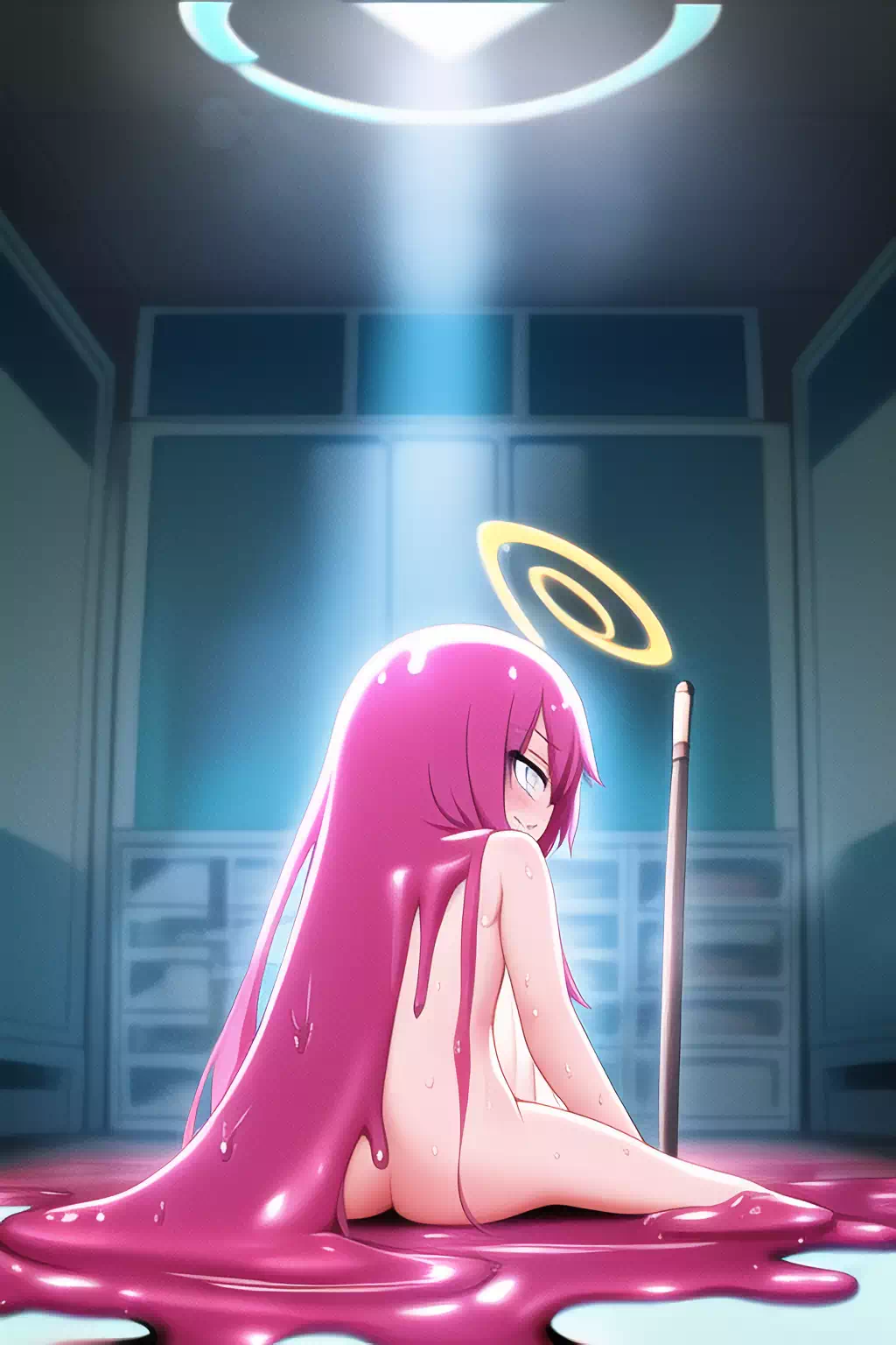 novelaiで作った絵です。(ブルーアーカイブ,ホシノ)