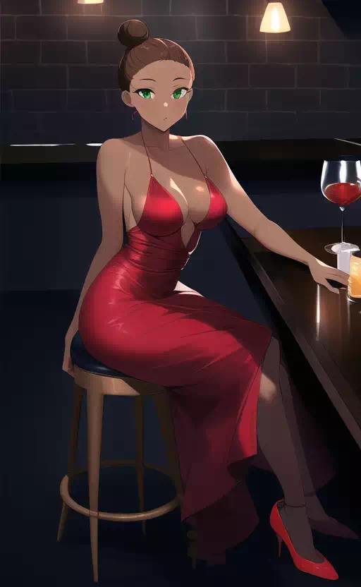 Drink at the bar.