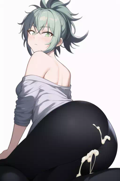 彼女のお尻に射精してしまった。