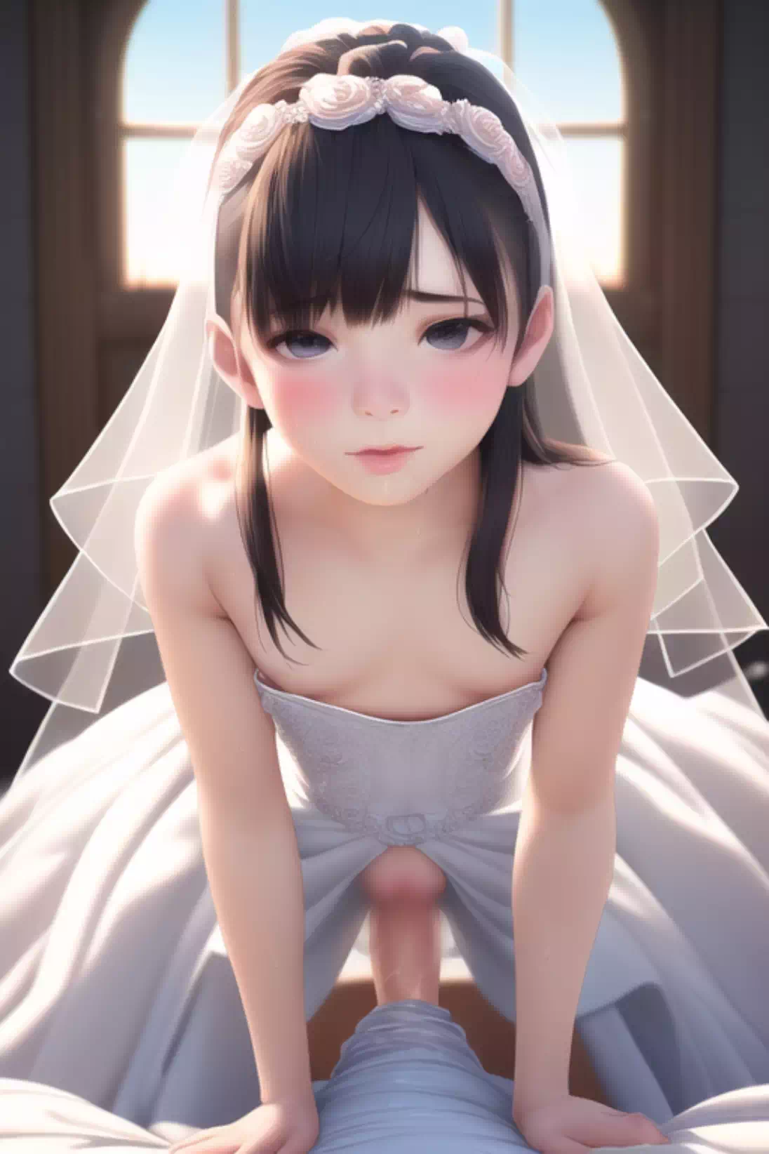 白濁に塗れる純白の花嫁