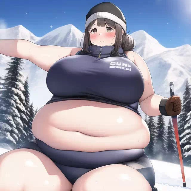 novelAI fat girl winter