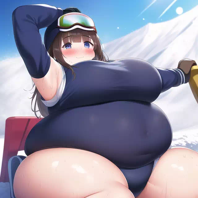 novelAI fat girl winter