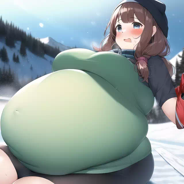 novelAI fat girl winter