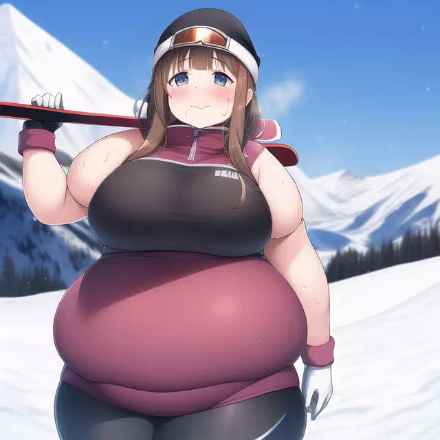 novelAI fat girl winter