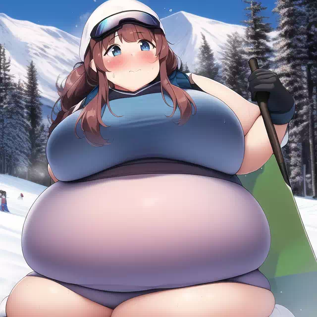 novelAI fat girl winter