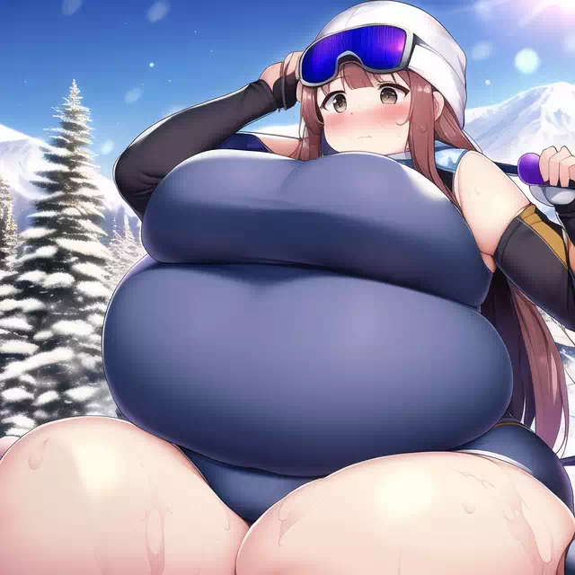 novelAI fat girl winter