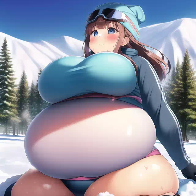 novelAI fat girl winter