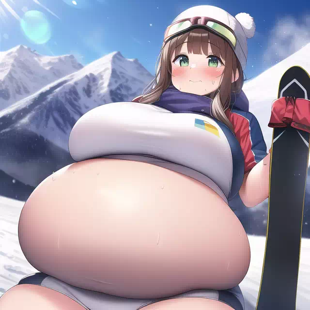 novelAI fat girl winter