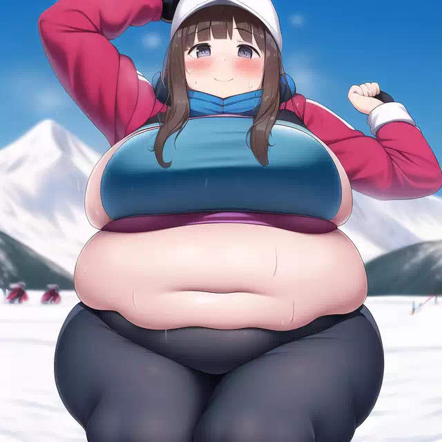 novelAI fat girl winter