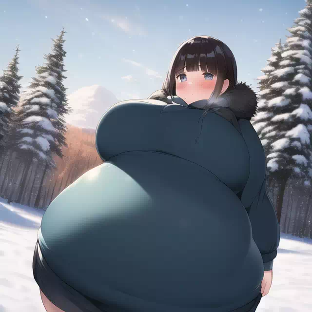 novelAI fat girl winter