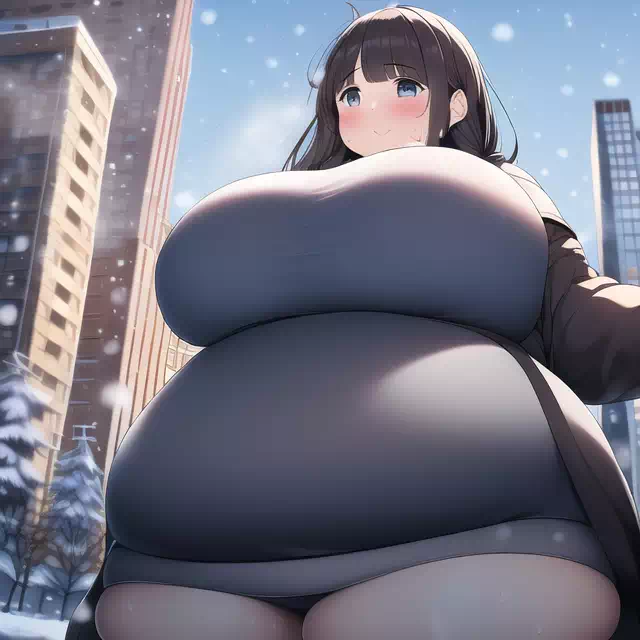 novelAI fat girl winter