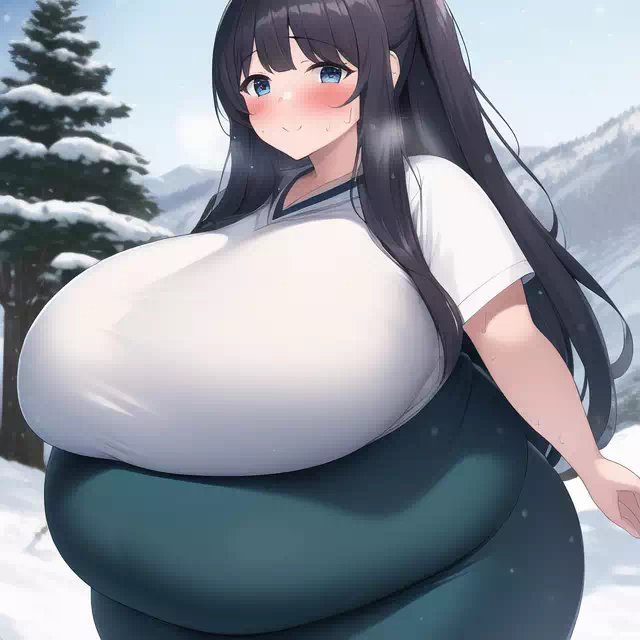 novelAI fat girl winter