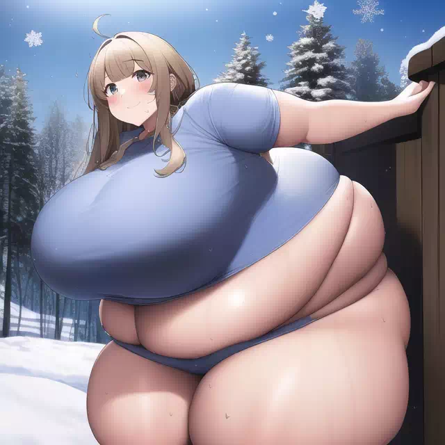 novelAI fat girl winter