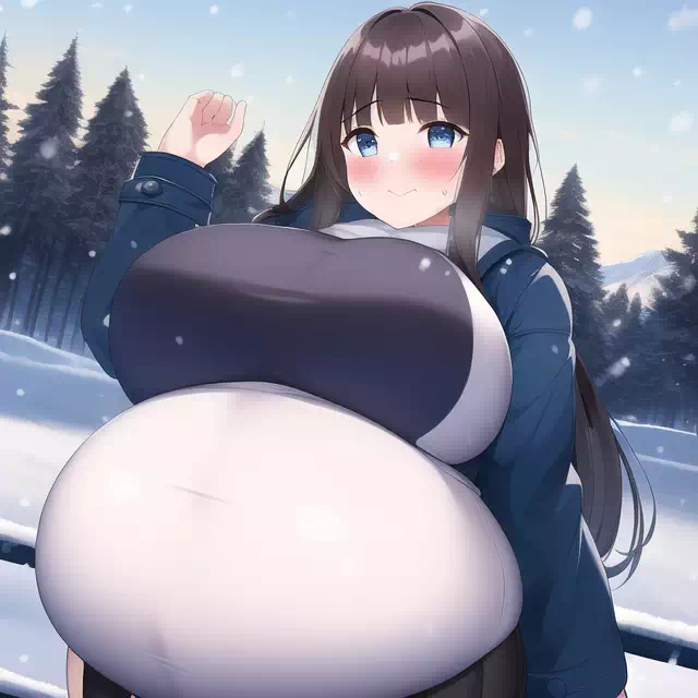 novelAI fat girl winter