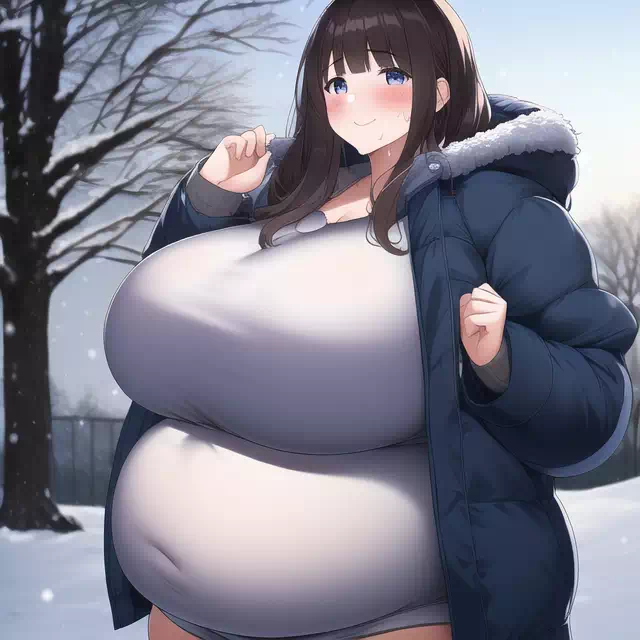 novelAI fat girl winter