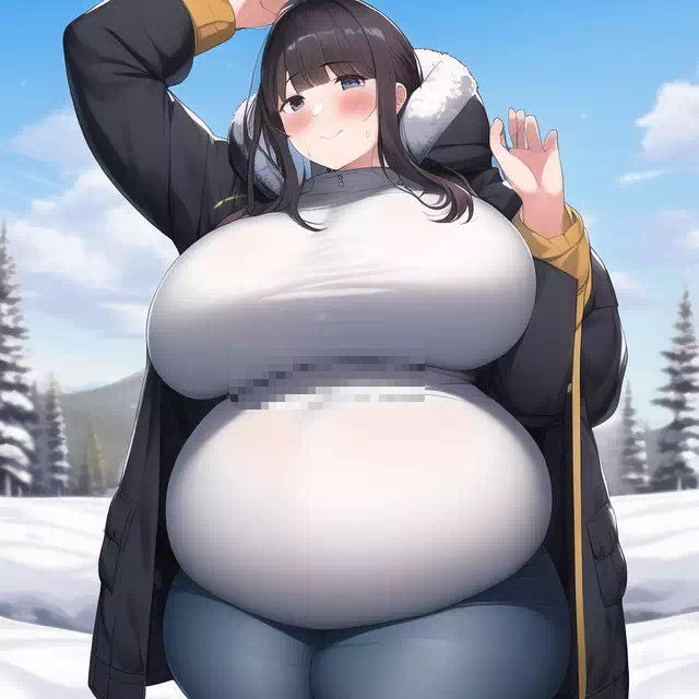 novelAI fat girl winter