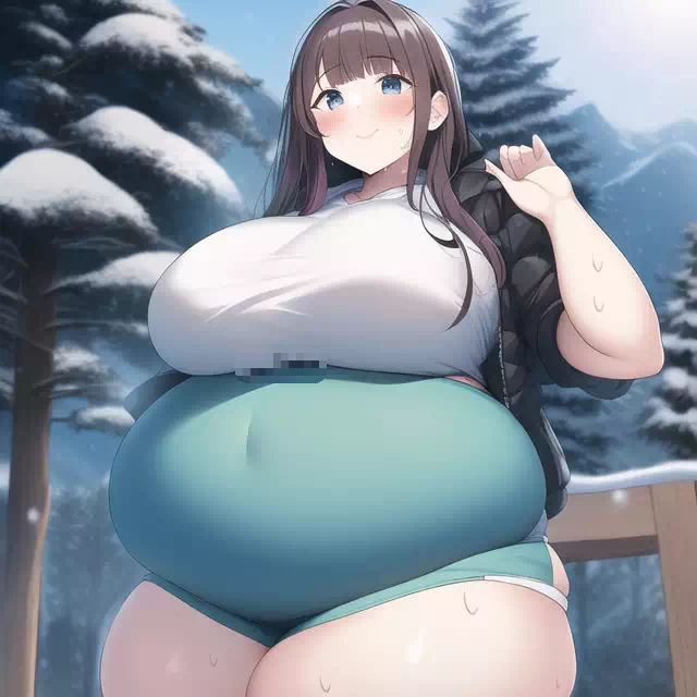 novelAI fat girl winter