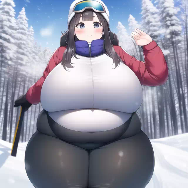 novelAI fat girl winter