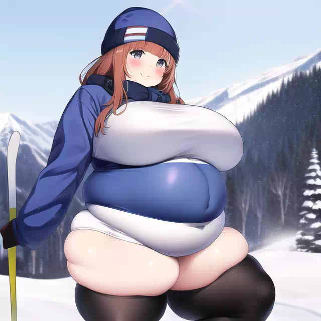 novelAI fat girl winter