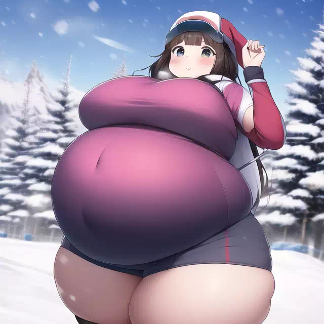 novelAI fat girl winter