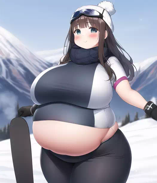 novelAI fat girl winter