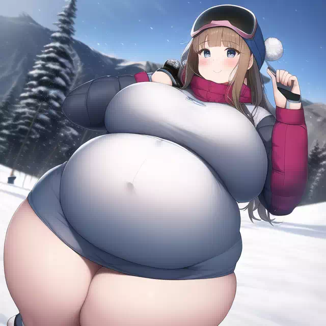 novelAI fat girl winter