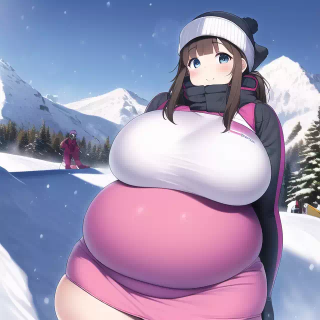 novelAI fat girl winter