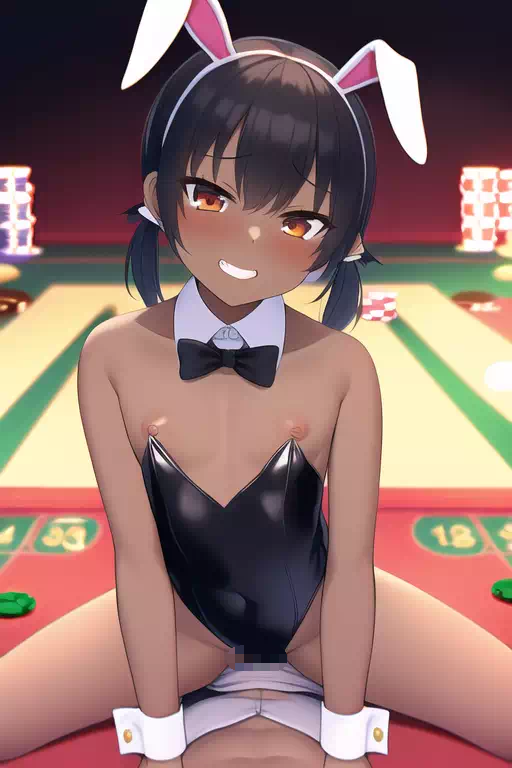 NovelAI生成の褐色メスガキ