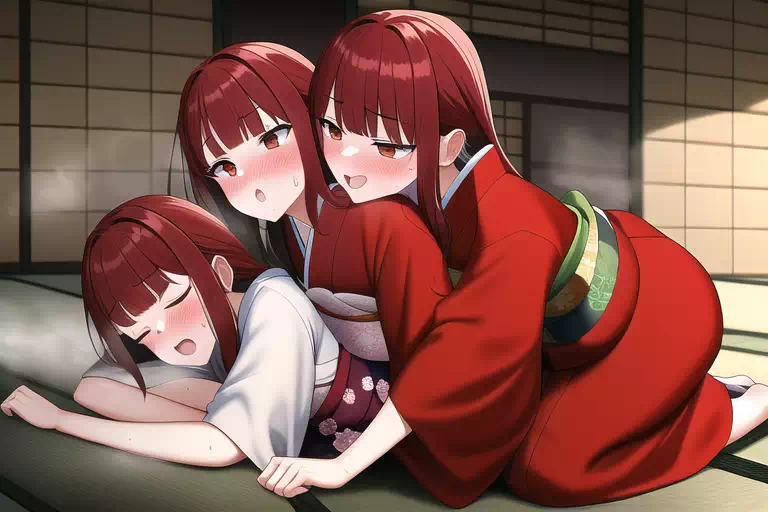 【AI】金髪・赤髪の同一CP