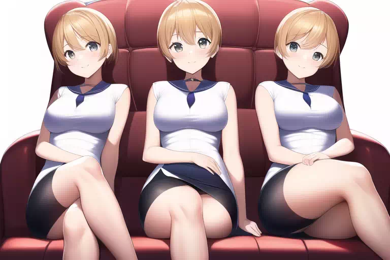 【AI】金髪・赤髪の同一CP