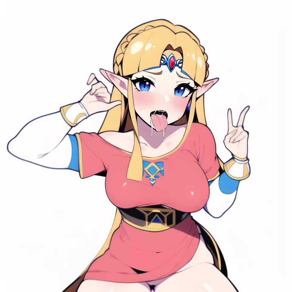 [NovelAI] Zelda tongue out