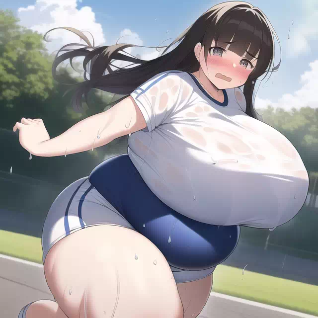 novelAI fat girl exercise