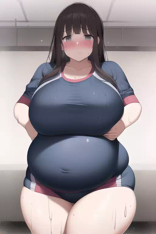 novelAI fat girl exercise