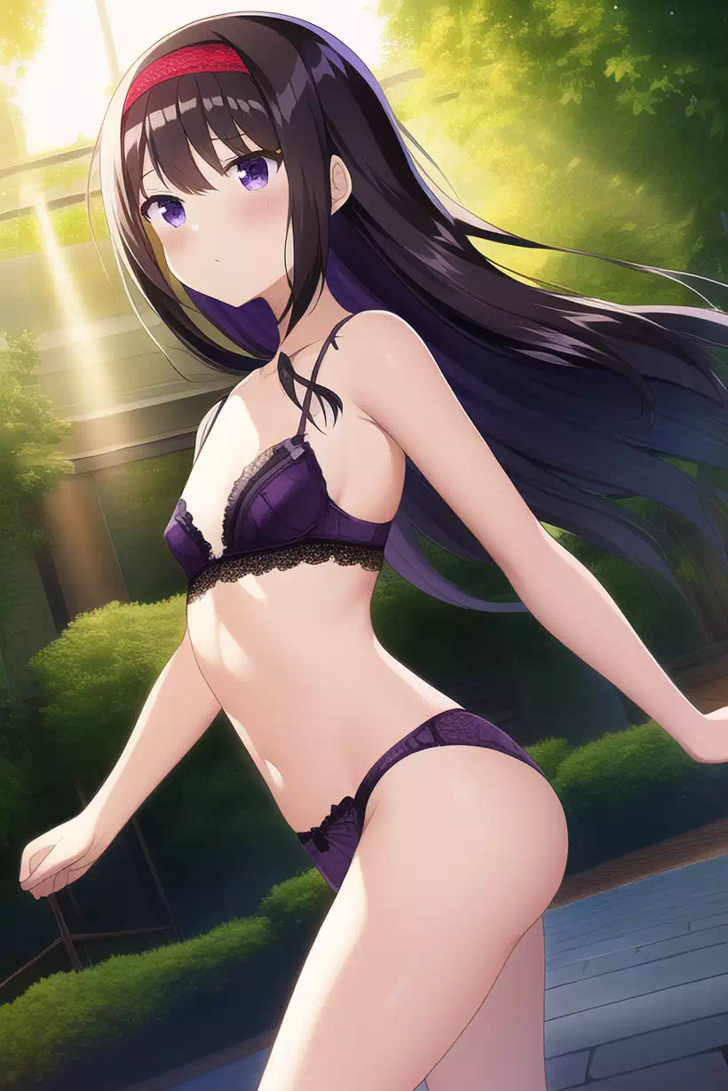 Homura&#8217;s Lingerie Photoshoot