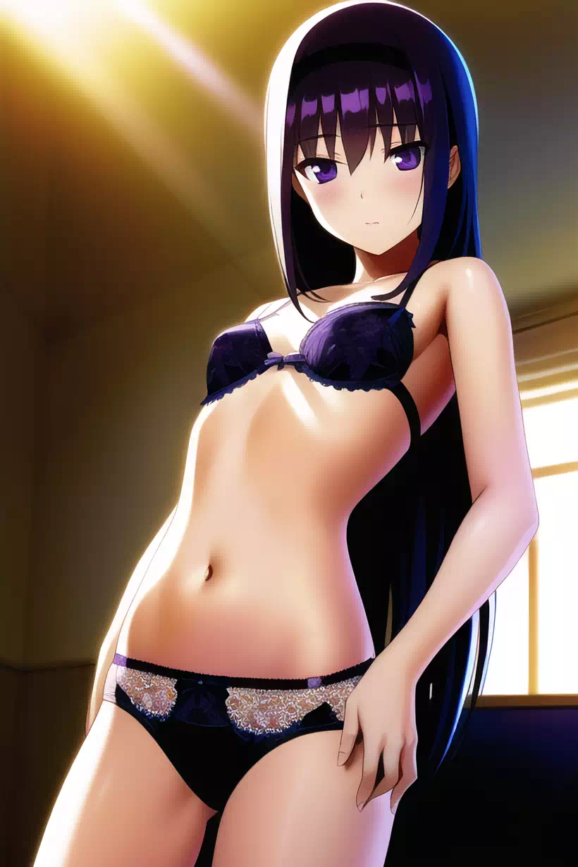 Homura&#8217;s Lingerie Photoshoot