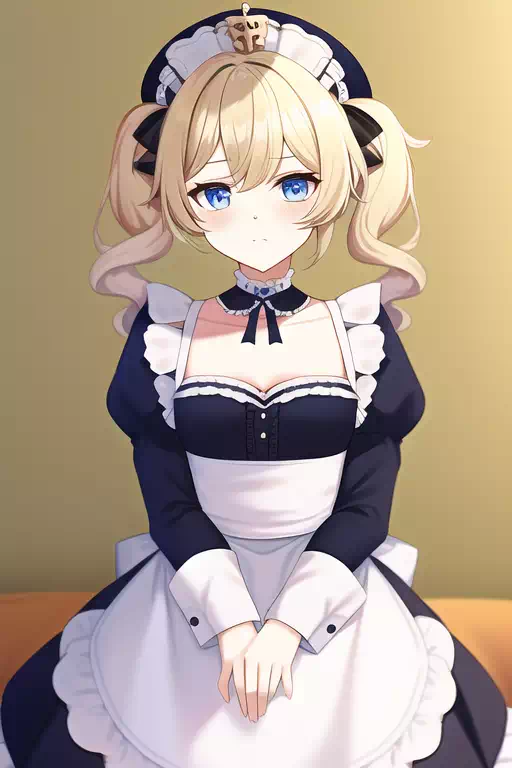 メイド服脱がされるバーバラさん