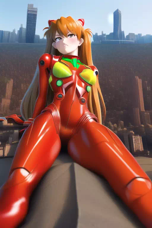 Asuka Langley giantess