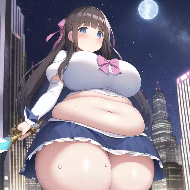 novelAI fat majical girl