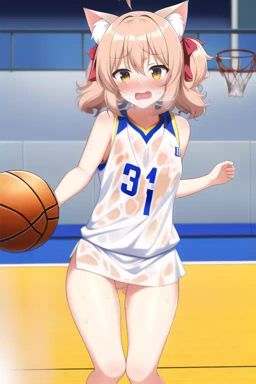 catgirl not good at dribbling