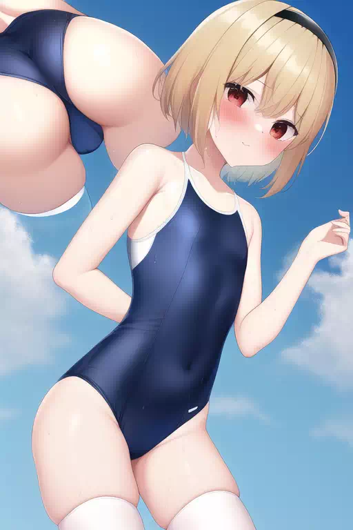 Satoko Hojo in swimsuit