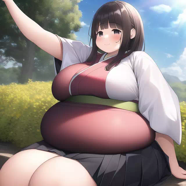 novelAI fat japan girl