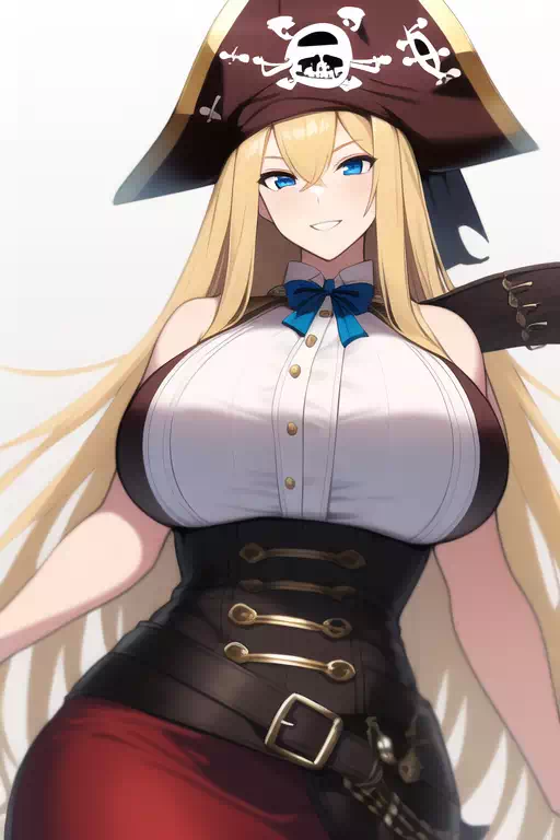NovelAI Blonde Lewd Pirat Girl