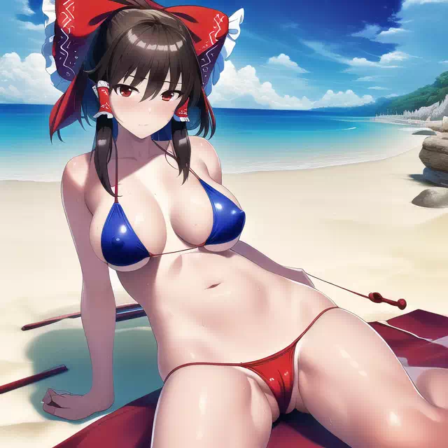 NovelAI生成の東方の霊夢