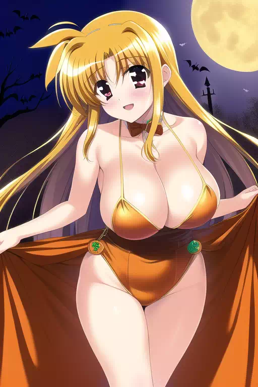 フェイトとすずかとアルティナのハロウィン