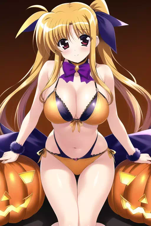 フェイトとすずかとアルティナのハロウィン