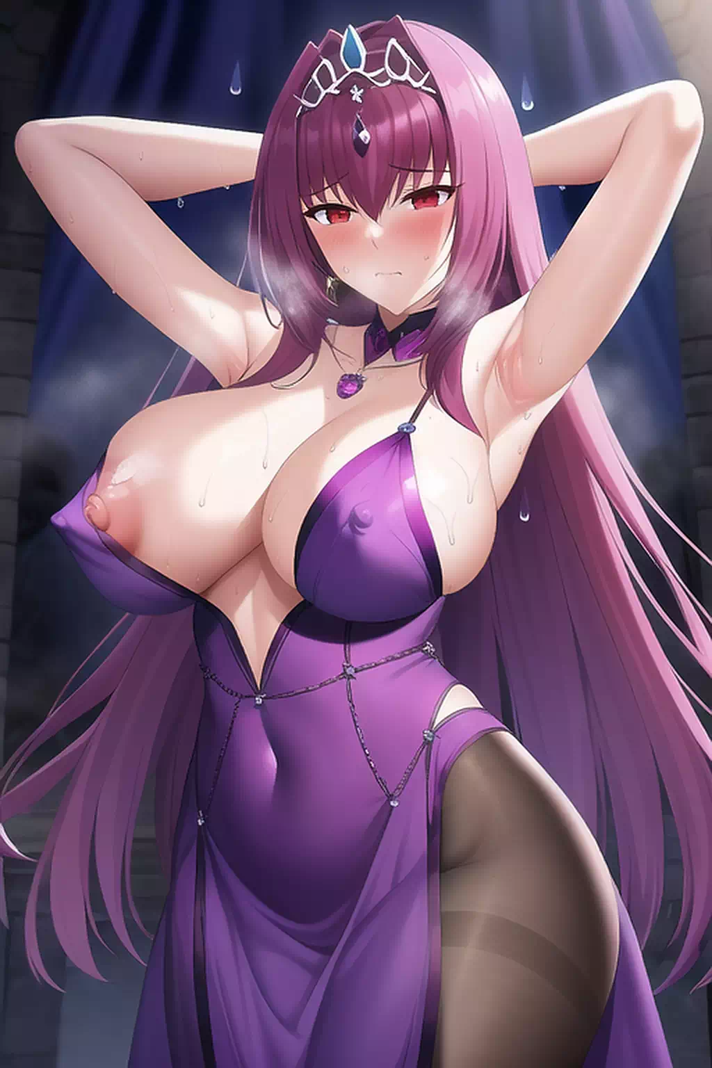 女神の蒸れ蒸れエロ腋乳?