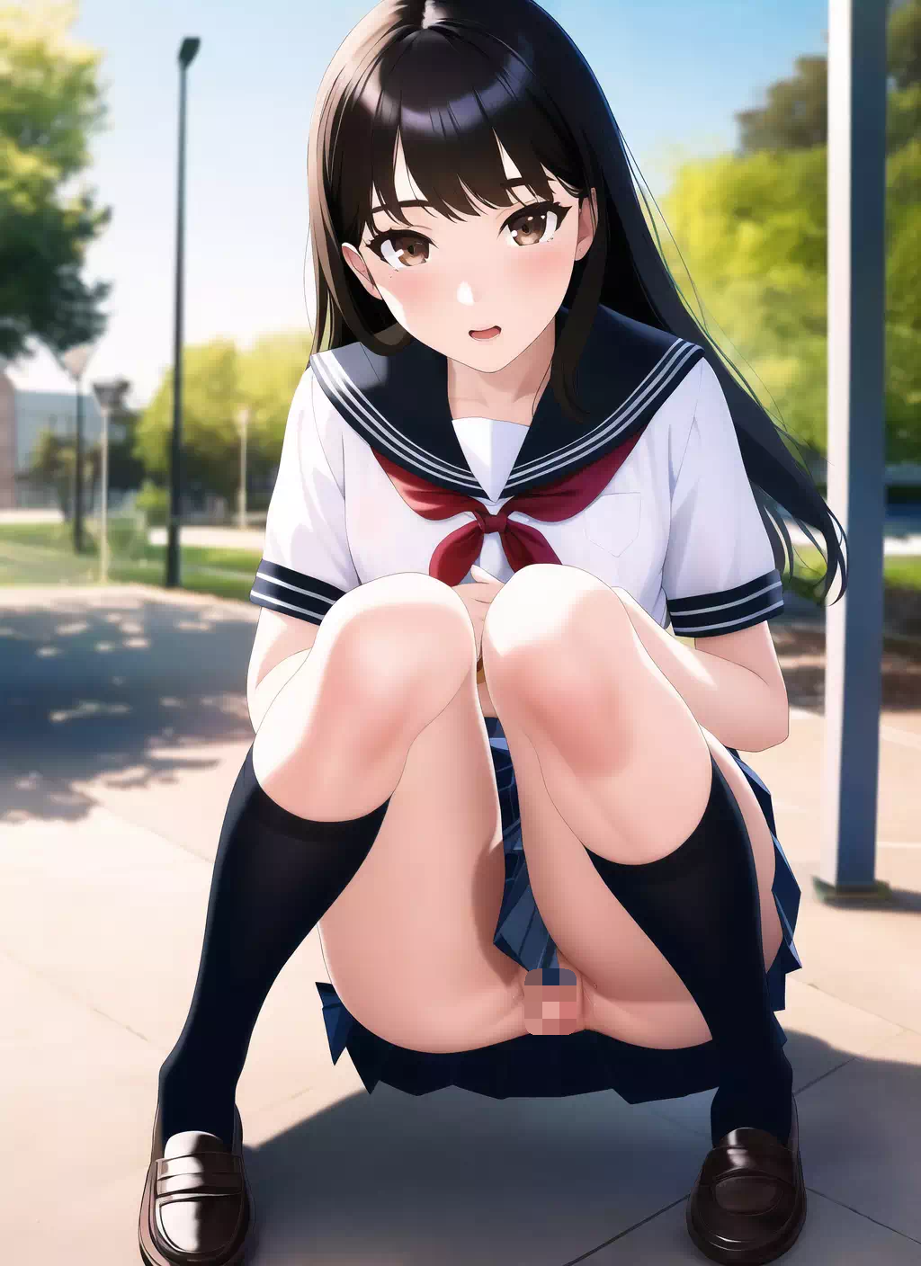 [highres] school girl exhibition